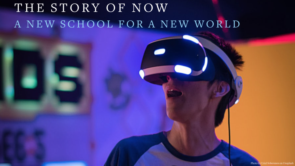 Boy in VR headset - the Story of Now