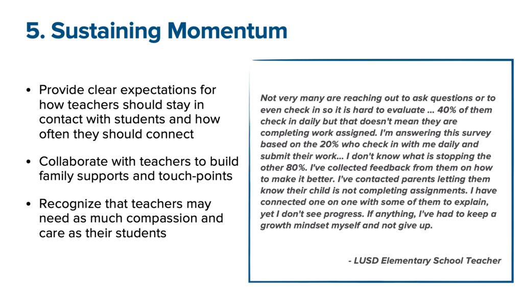 Lesson 5 - sustaining momentum